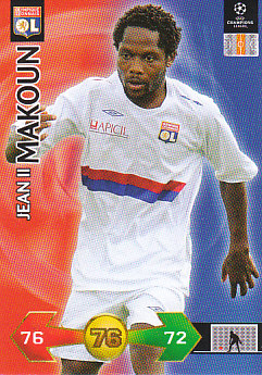 Jean II Makoun Olympique Lyonnais 2009/10 Panini Super Strikes CL Update #442